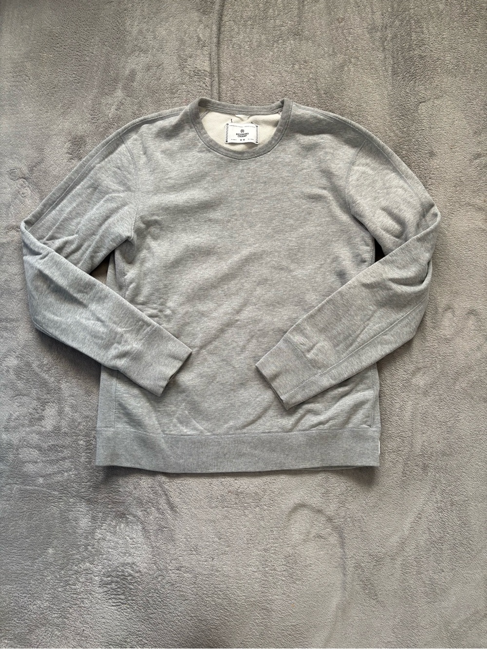 Reigning Champ Crew Neck Sweatshirt Mens Size Medium Solid Gray Made In Canada